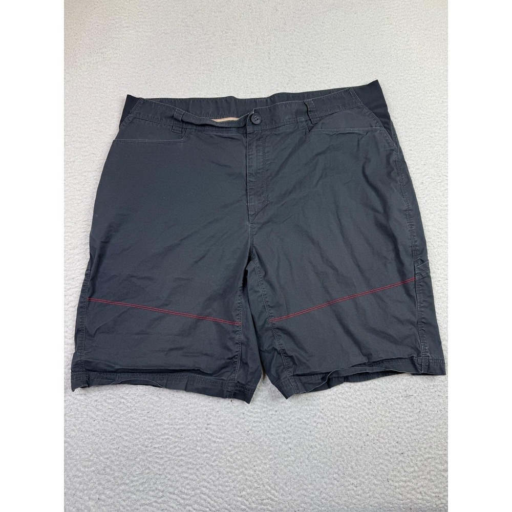 The North Face Shorts Mens 2XL Gray Cotton Stretch Outdoor Hiking Zip Pocket